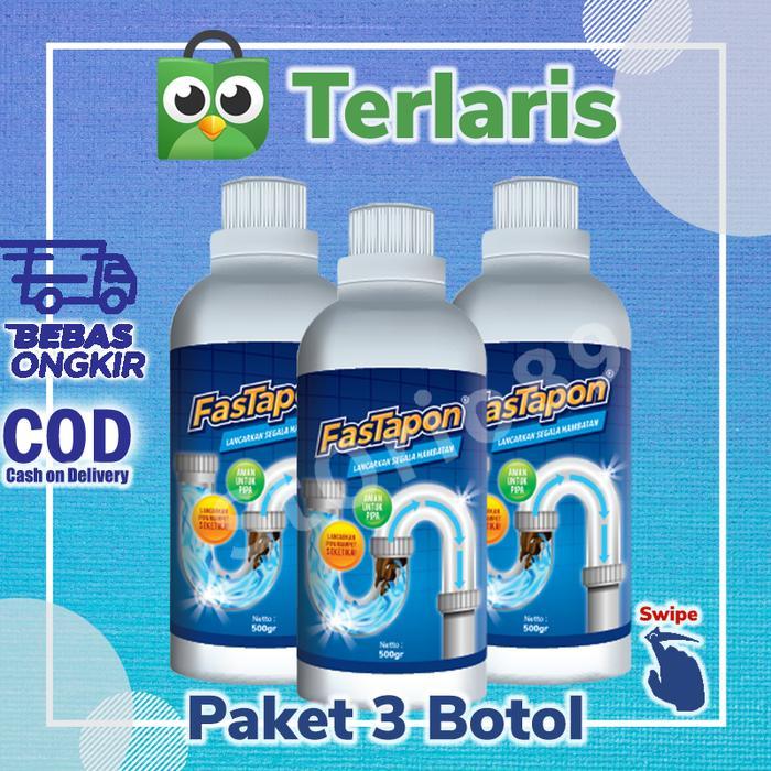 FasTapon Anti Sumbat Mampet WC Toilet ( Paket WC 3 Botol )