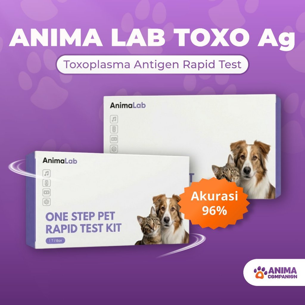 ANIMA LAB TOXO Ag | Toxoplasma Antigen Rapid Test | Alat Rapid Test Toxoplasma Kucing Anjing