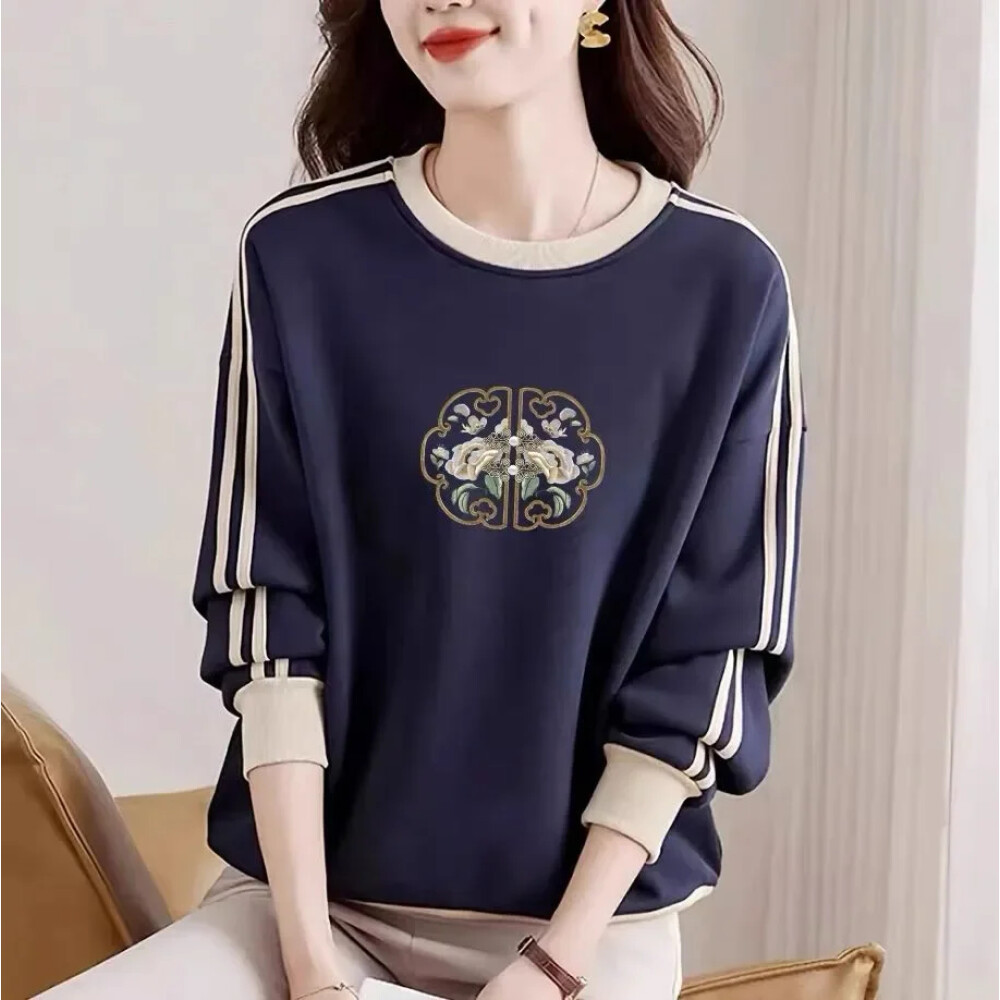 FADFAD atasan wanita blouse longgar lenganpanjang motif terbaru