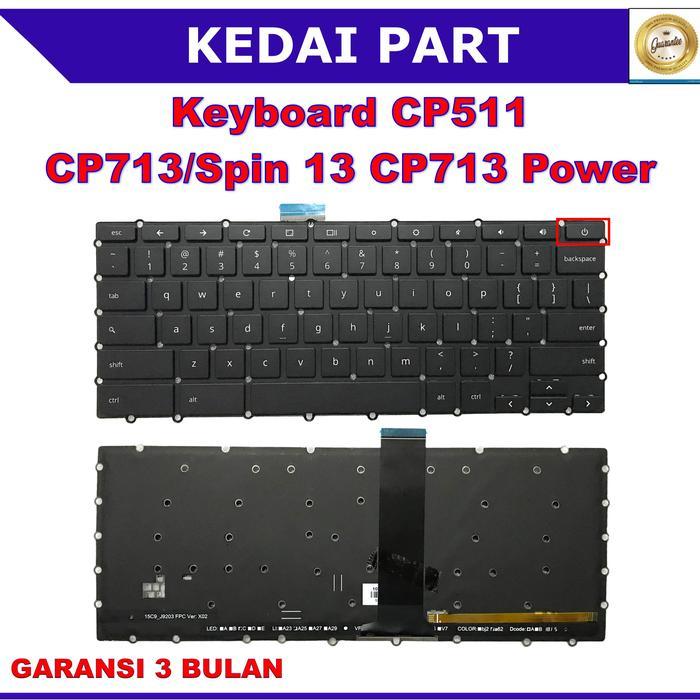 Keyboard Acer Chromebook Spin 11 CP511 CP511-1H CP511-1HN CP511-2HT R752 R752t R752tn - Power