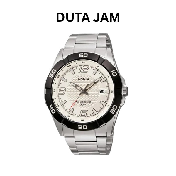 JAM TANGAN PRIA CASIO MTP-1292D-7A MTP1292D-7AV ANALOG STAINLESS STRAP