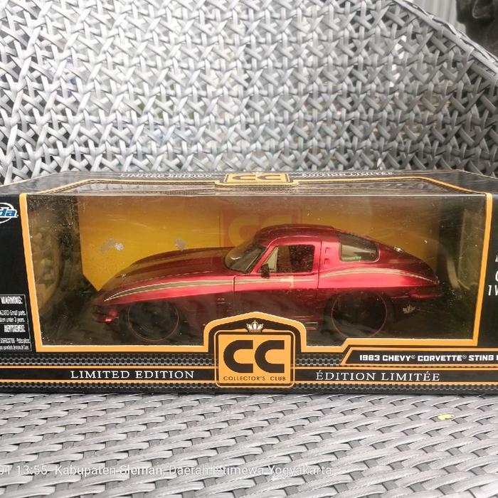 diecast jada 1963 chevy corvette sting ray