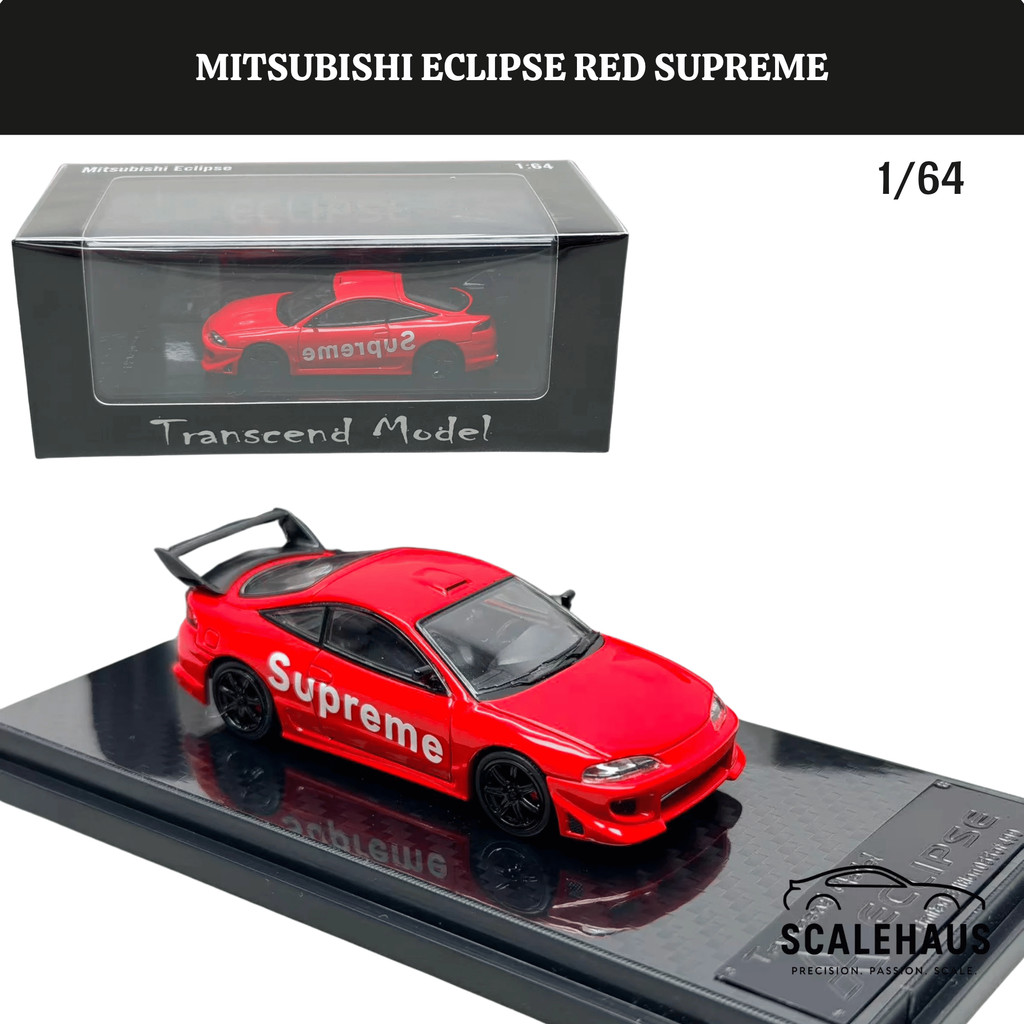 Transcend Model 1/64 Mitsubishi Eclipse Red Supreme