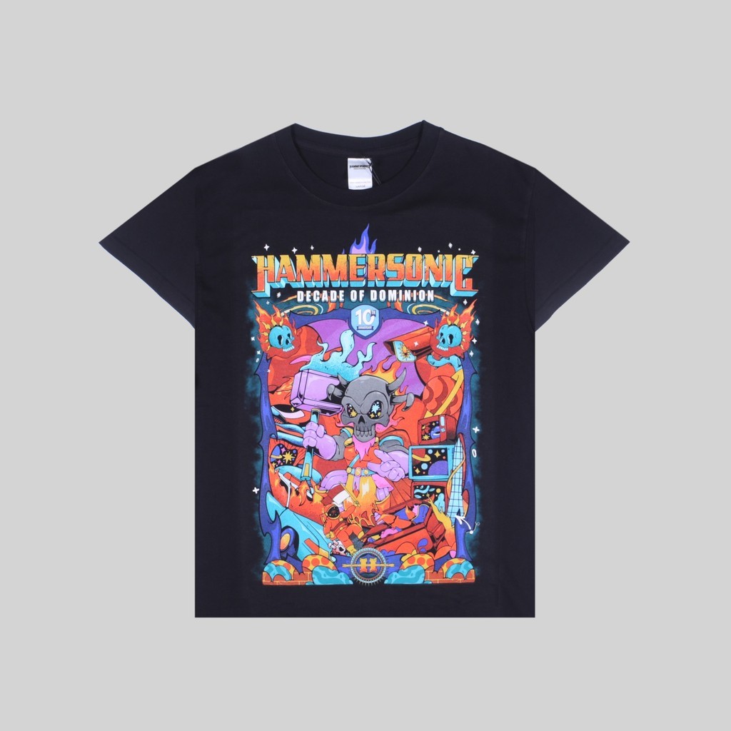 Tshirt HAMMERSONIC - HAMMERSONIC FEST 2026 | Kaos Band Reguler Original Merchandise