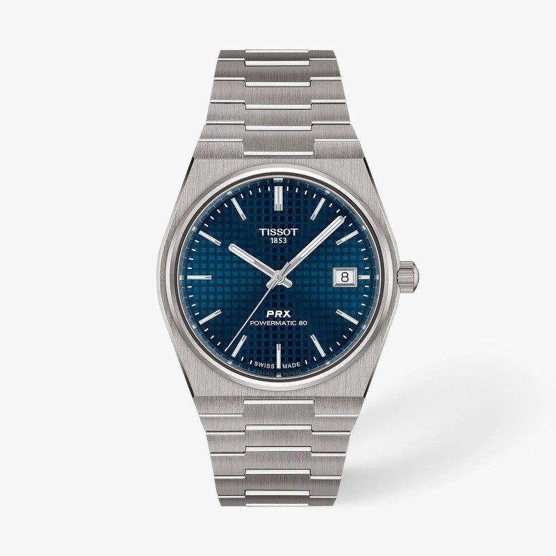 Tissot PRX Titanium 38mm Blue Dial Jam Tangan Pria T1378074404100