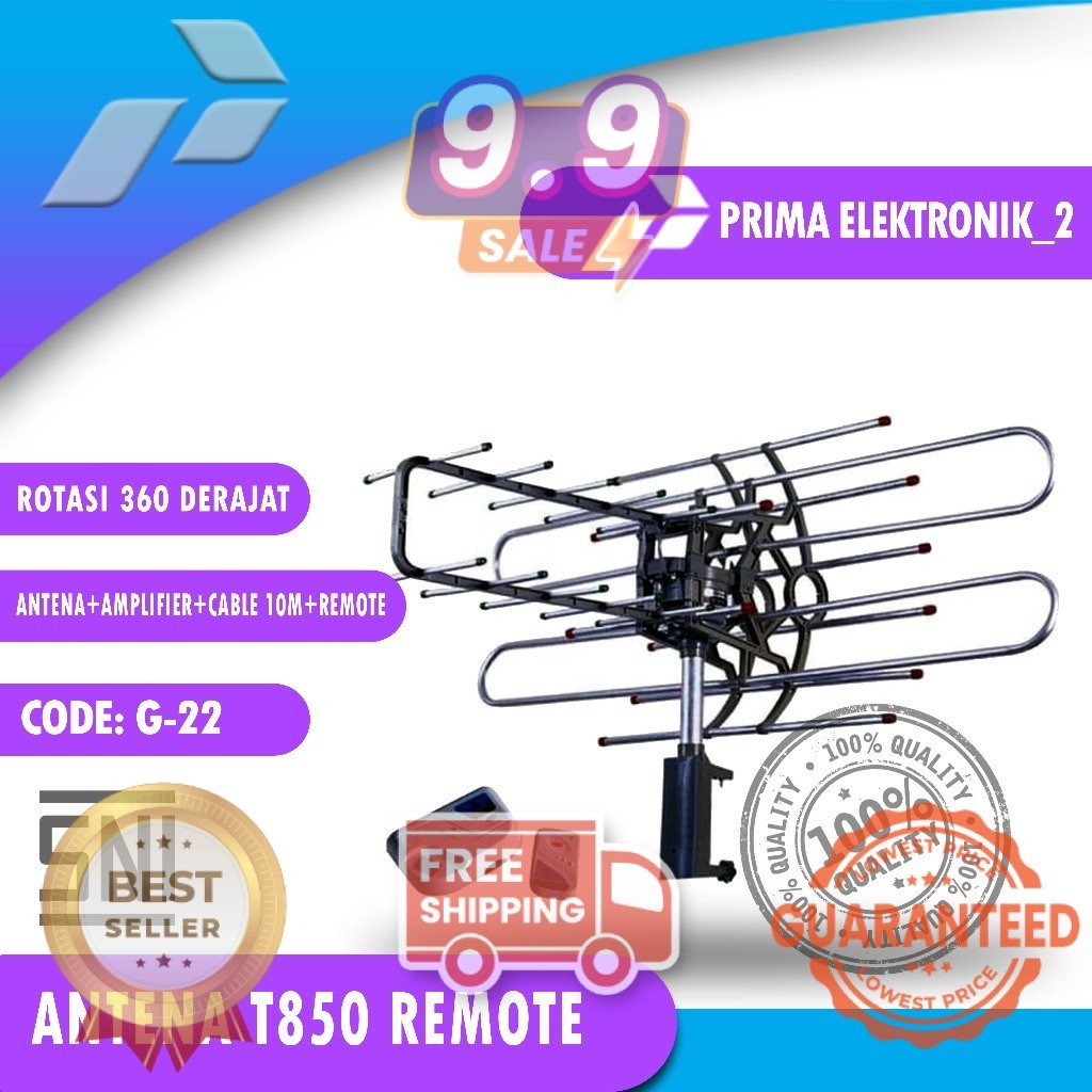 IBL Boster Antena TV Remot indor outdor digital LED booster tv tabung trisonik PRIMA ONE