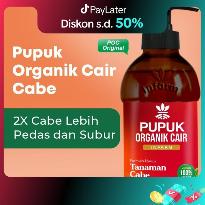 INFARM - Pupuk Organik Cair Tanaman Cabai 500mL POC Kompos Pupuk Organik Cair Pupuk Pelebat Cabe Pup