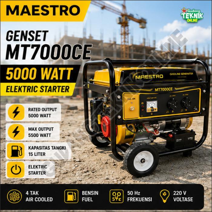 (MT-7000CE MAESTRO) Mesin Genset 5000 Watt Double Stater 4 Tak MT7000CE MAESTRO / Genset Generator G