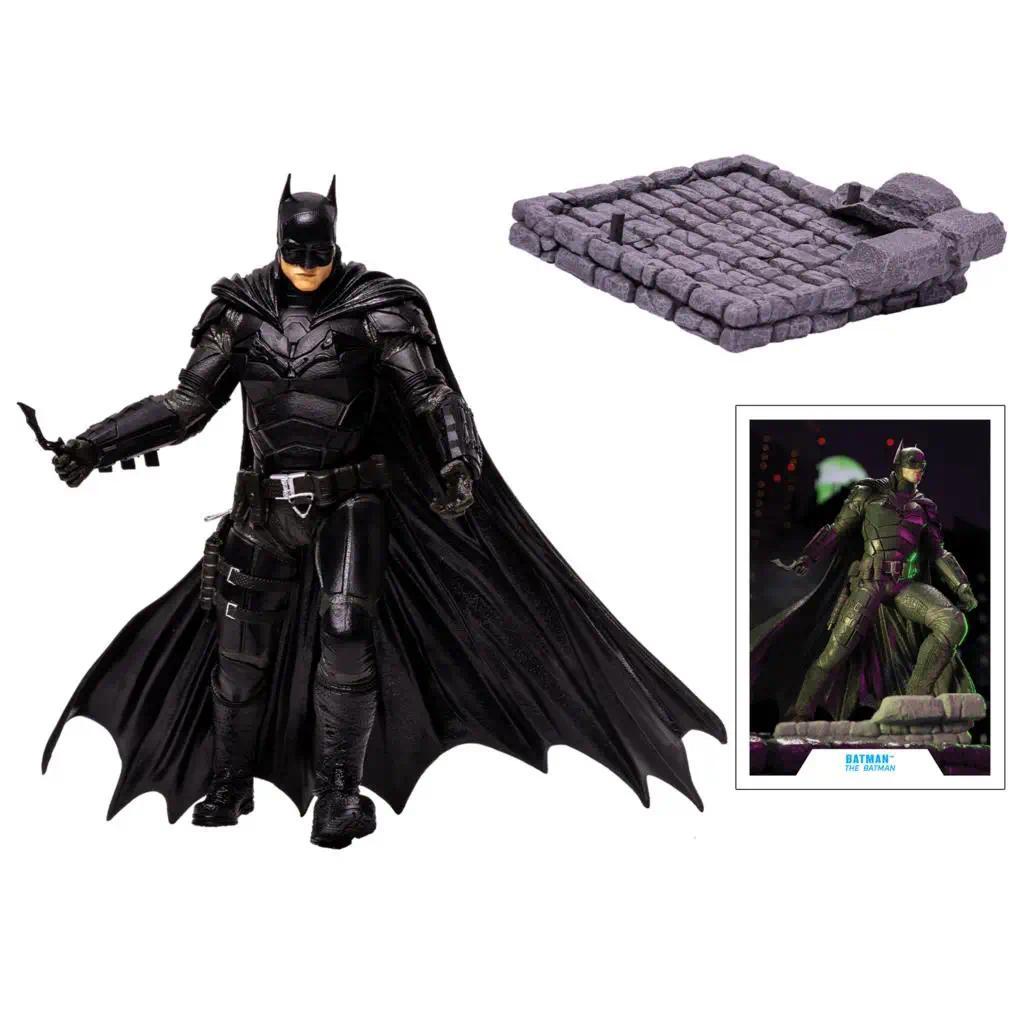 New Movie Batman Multiverse The Riddler & Posed Statue Batman 12" Deluxe Statue Figure Toys
