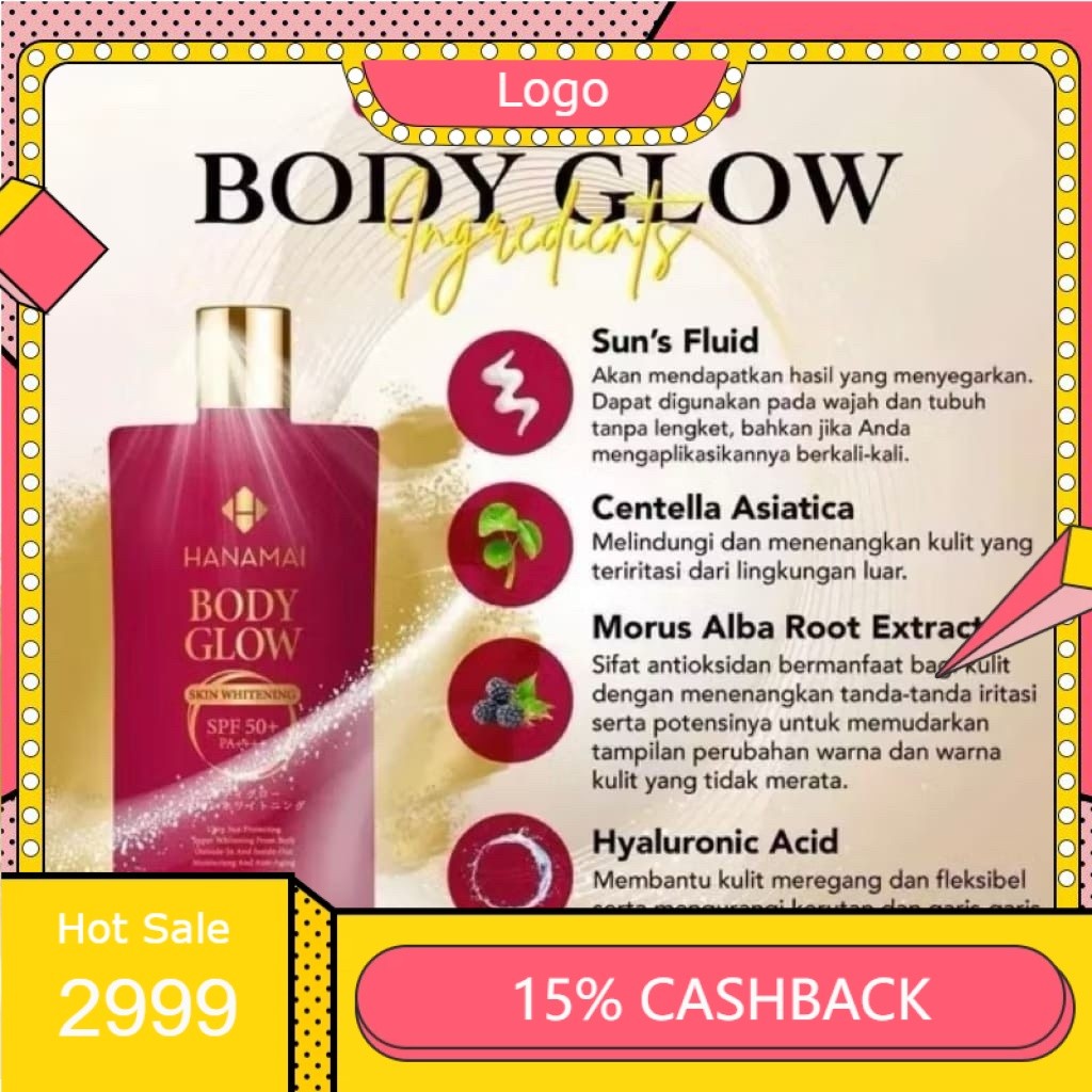 Hanamai Body Glow Skin Whitening ORIGINAL Made in Japan
