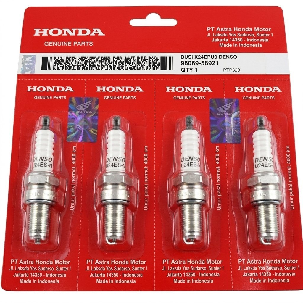 Busi Motor Import Denso Tiger Honda Busi Motor Spark Plug Honda Tiger Sparepart Motor Honda