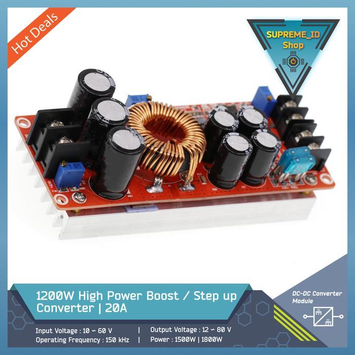 DSKJ High Power DC-DC Step Up Boost Power Supply Converter | 1800W 40A | 1500W 30A | 1200W 20A - 120