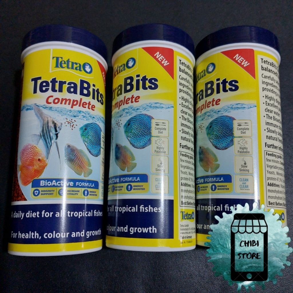 FERTUSHOP  TETRA BITS 93GR 300ML / MAKANAN IKAN TETRA BITS