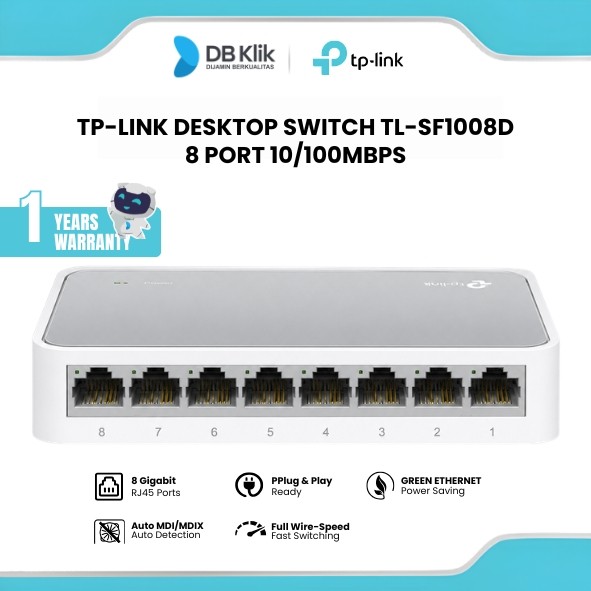 Switch Hub TP-Link TL-SF1008D 8-Port