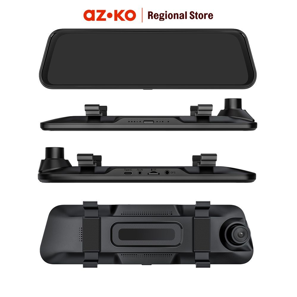 AZKO Otto Klasse Kamera Dashboard Mobil Front Rear - Hitam Kamera Mobil Car Dashcam Mobil Kamera Das