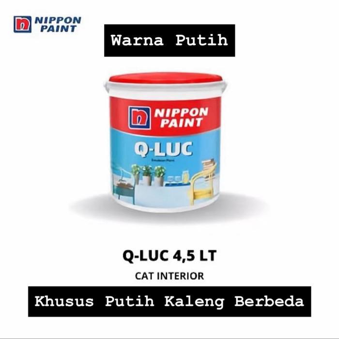 Cat Tembok NIPPON PAINT Q-LUC GOLD 4,5 Kg Interior | Cat Qluc Gold Galon 4.5Kg Tinting Banyak Warna 