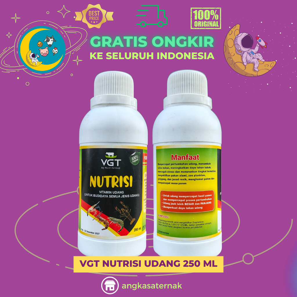 VGT NUTRISI UDANG 250 ML - Probiotik Udang Tambak