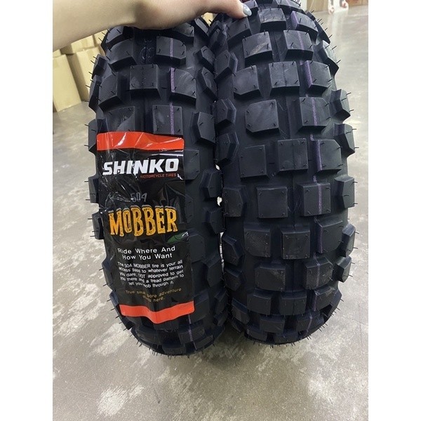 Paket/Satuan Ban VespaTrail 120/70-12 & 130/70-12 ShinkoF504/R505MOBBERTubelessImportMiniTrailMonkey