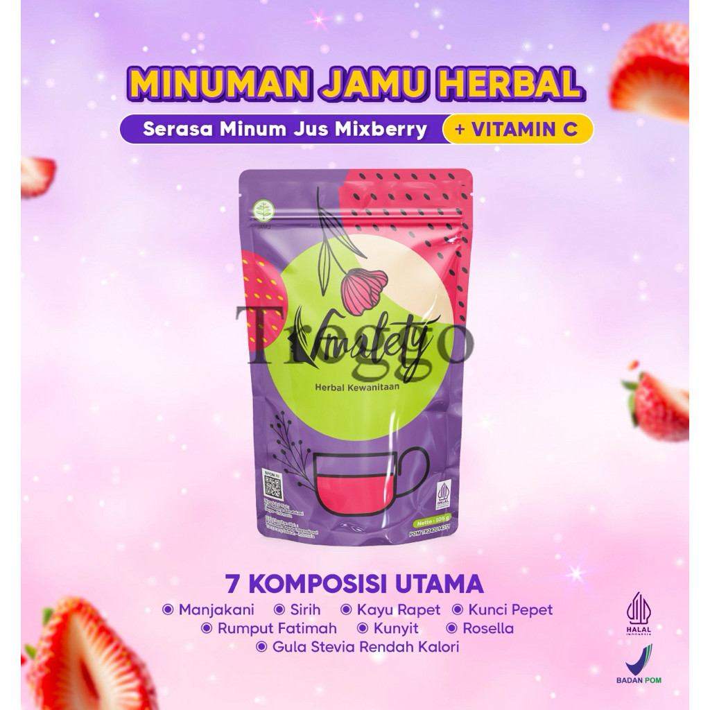 

Promo Vmalety - Minuman serbuk herbal kewanitaan rasa mixberry