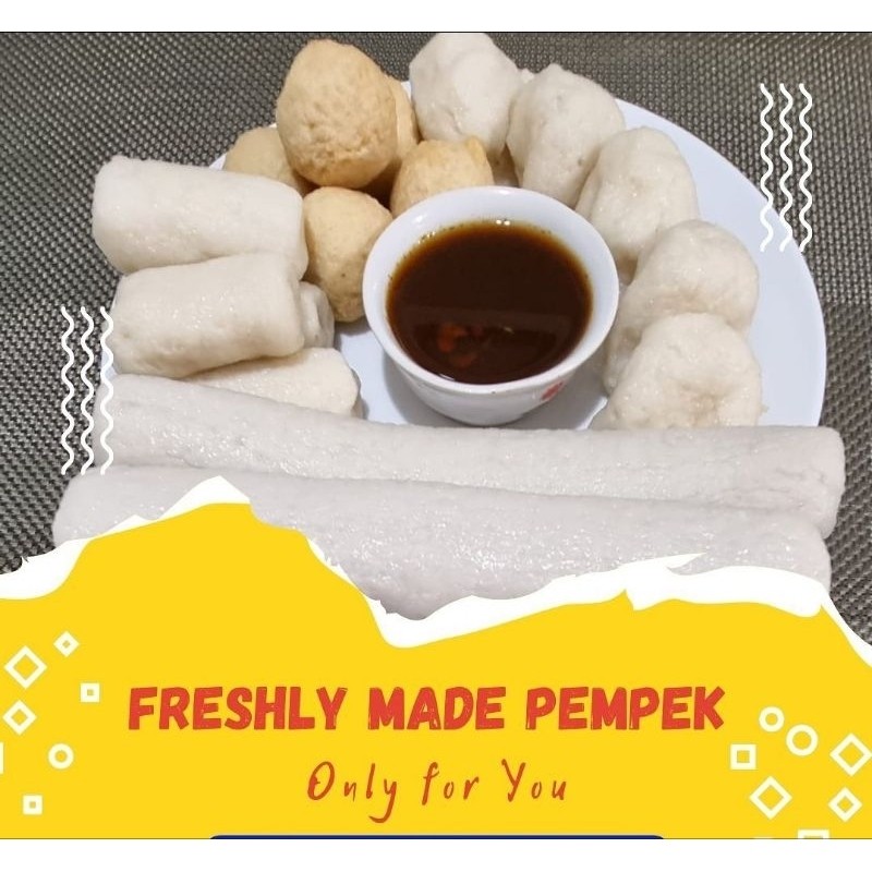 

Pempek Palembang 20 pcs/Paket 1 + Cuko 250 ml Pempek Asli 100% Ikan Tenggiri