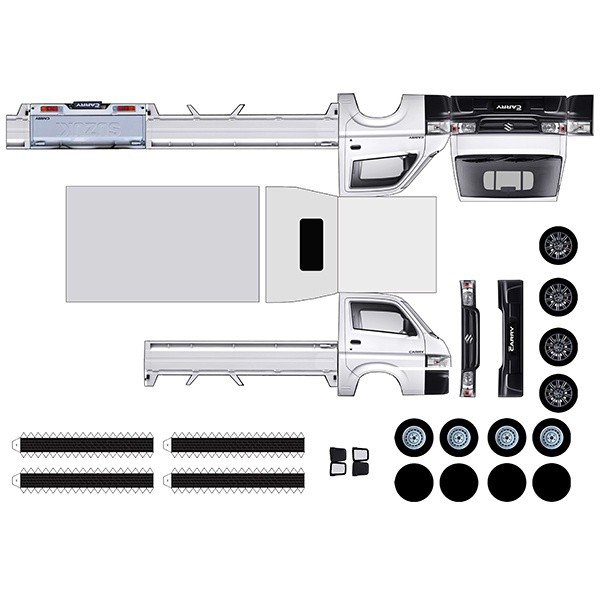 DIY Miniatur Carry Pick Up Papercraft