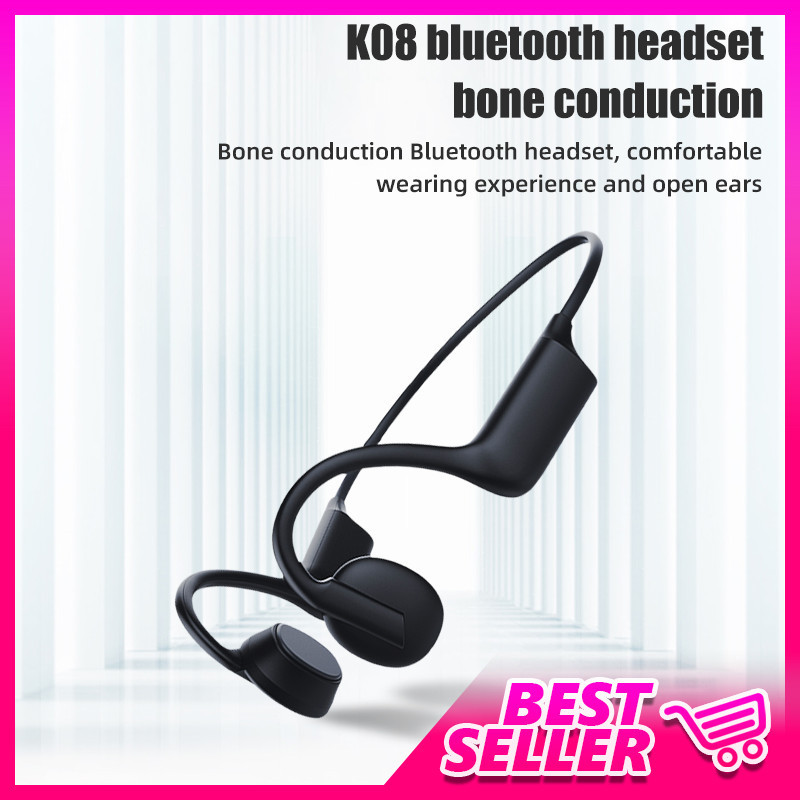 ADZUKI BEAN Earphone Bone Conduction Open Ear Wireless Bluetooth IPX5 - K08