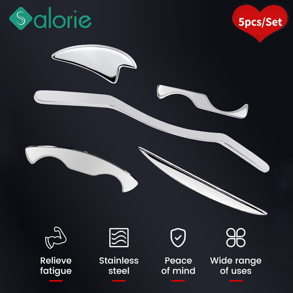 5pcs Iastm Tools Physiotherapy Full Set Iastm Therapy Massage Tools Guasha Scraping Muscle Massager 