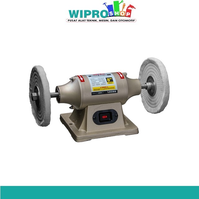 Wipro TDS200AP Gerinda Duduk 8" - Mesin Gerinda Bench Listrik dengan Kontrol Kecepatan