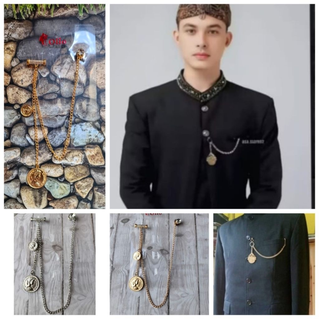 TERMURAH Benggol Bros Beskap Pria Aksesoris Beskap Bros/Pin Rantai fs-00