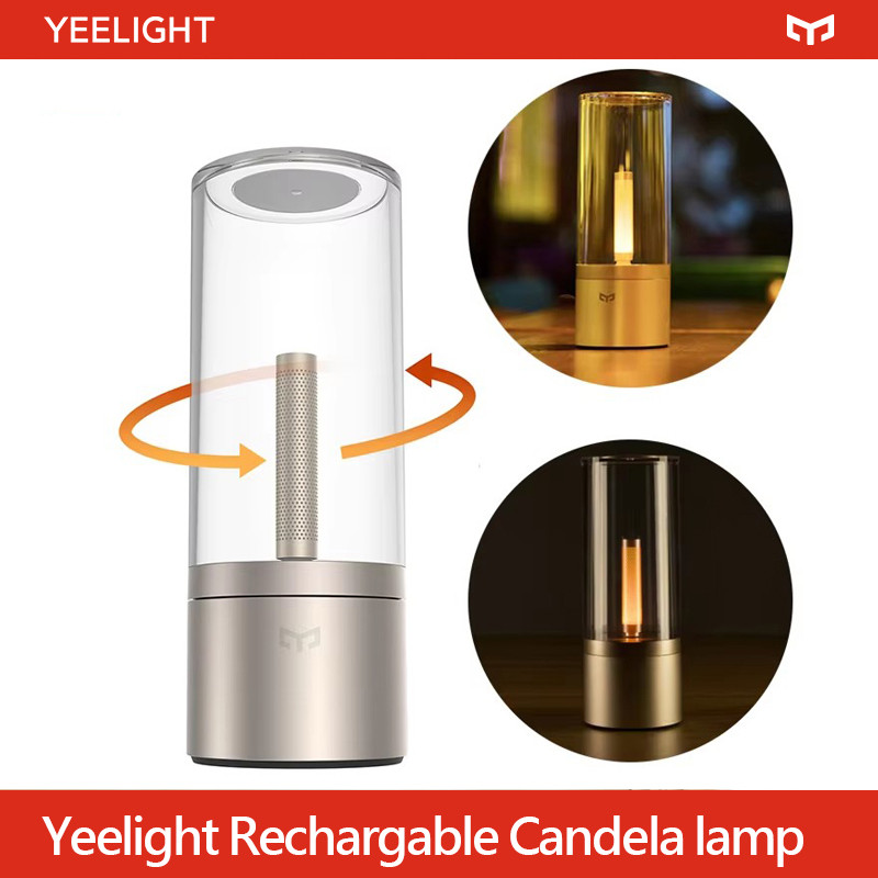 Yeelight Rechargable Candela lamp Led Night Light Atmosphere Light Stepless Dimming Nightstand Lamp 