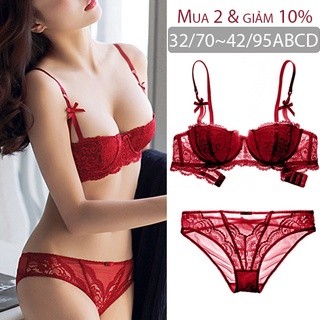 Dropshipping Varsbaby renda setengah cangkir pakaian dalam mengumpulkan bra wanita set V023