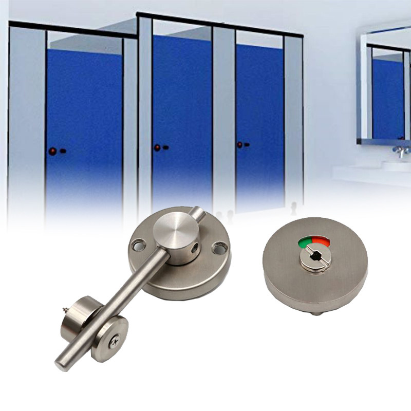 Grendel Indikator Toilet Kunci Partisi Kamar Mandi Kunci Pintu Kamar Mandi Indicator Lock