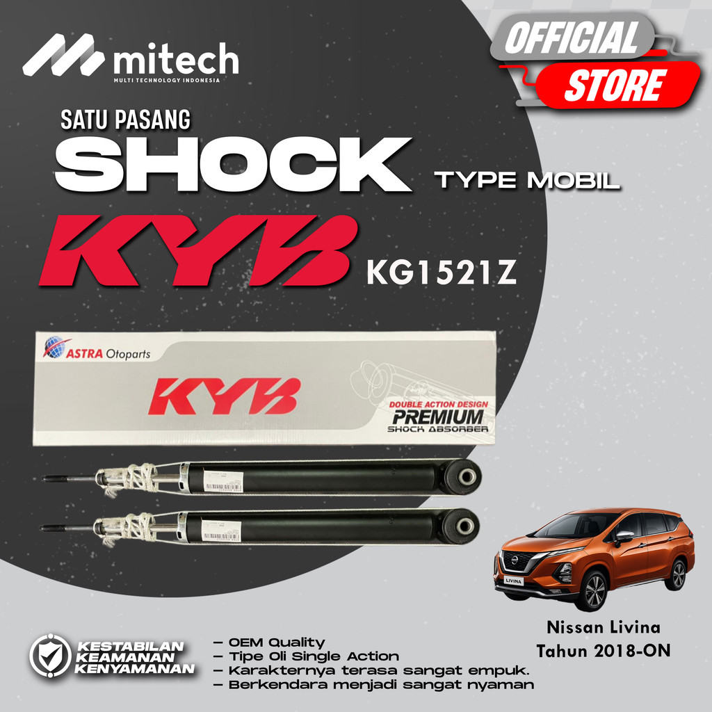 Kayaba / KYB Premium Shockbreaker Mobil Nissan New Livina - Belakang