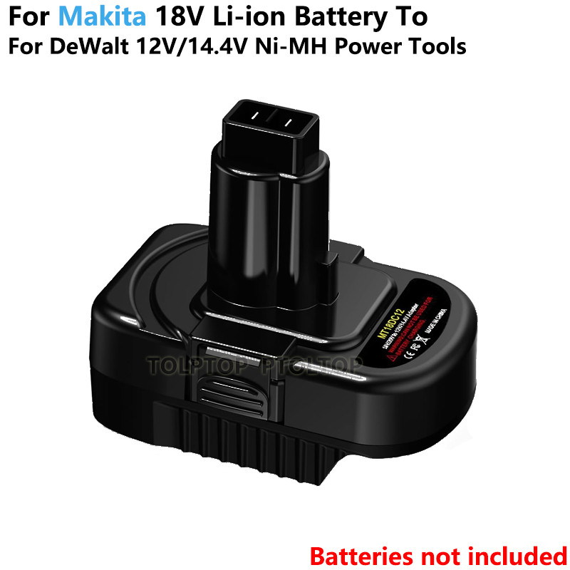 For Dewalt 20V to 12V Battery Adapter For Makita/Milwaukee 18V Li-ion Battery Convert to For DeWalt 