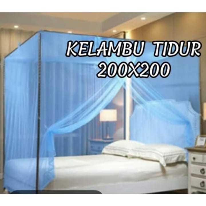 Kelambu Kotak Polos Jumbo/Kelambu Anti Nyamuk/Kelambu Kotak Terlaris