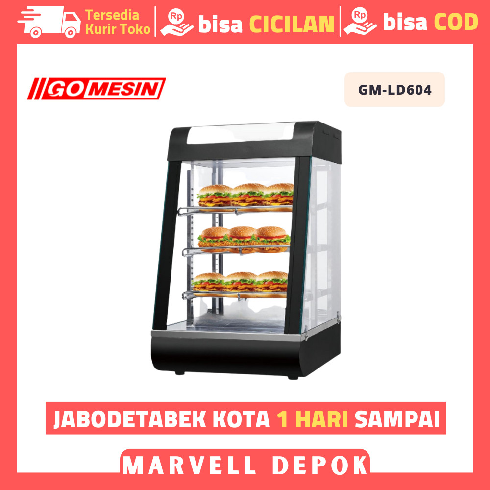 Etalase Makanan GOMESIN GM-LD-604 Penghangat Makanan Original