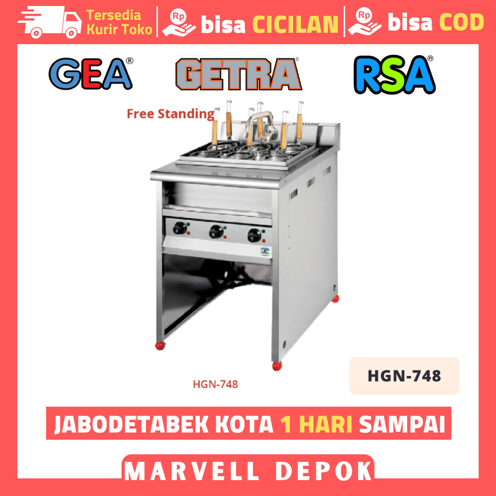 MESIN MIE GETRA HGN-748 KOMPOR GAS MESIN REBUS MIE AYAM 6 LUBANG ORIGINAL