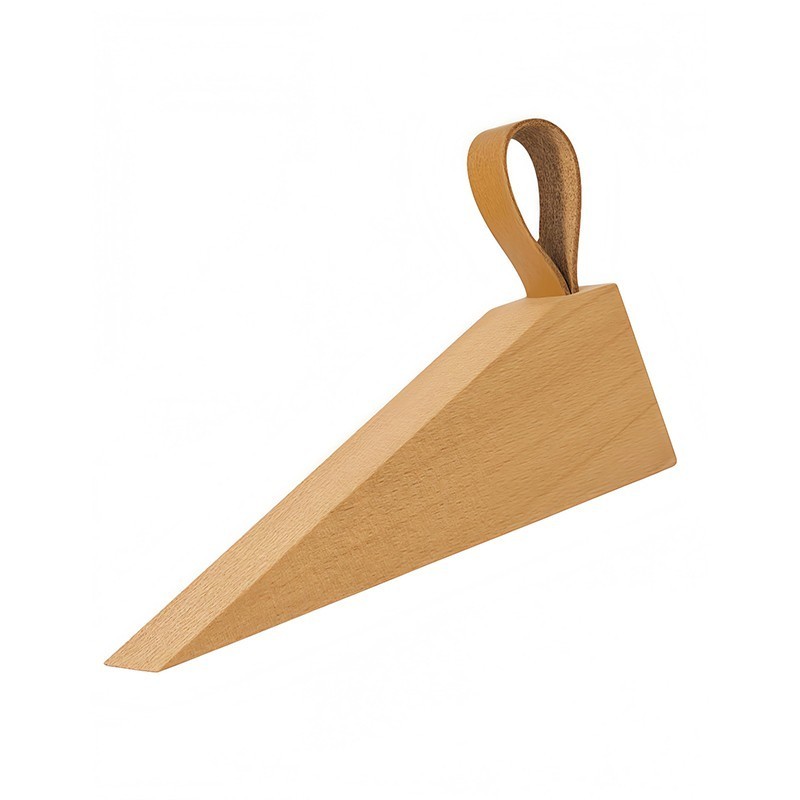 Door Stopper Kamar Tidur Penahan Pintu Praktis Ganjalan Bawah Kayu Padat Premium Varnesia Store