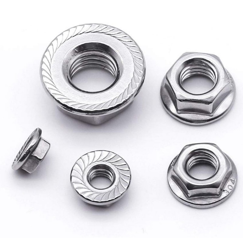 Isi 50 Mur Flange M6 Mur Topi Stainless Steel 304