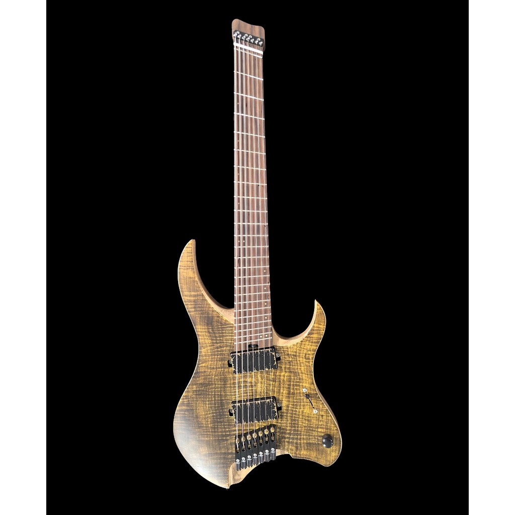 Headless guitar 7 strings Headless guitar Aged guitar Flamed Maple guitar
