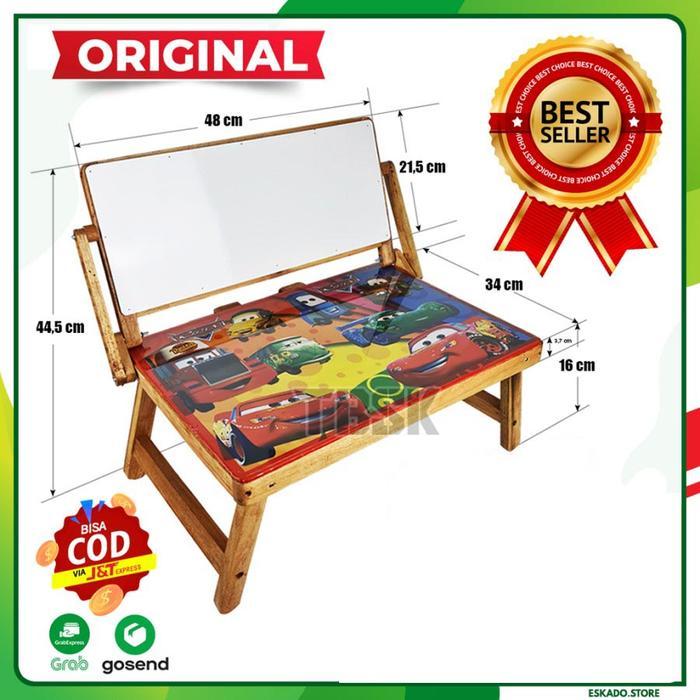 (Mega Home Store) Meja belajar Lipat + Whiteboard - Frozen