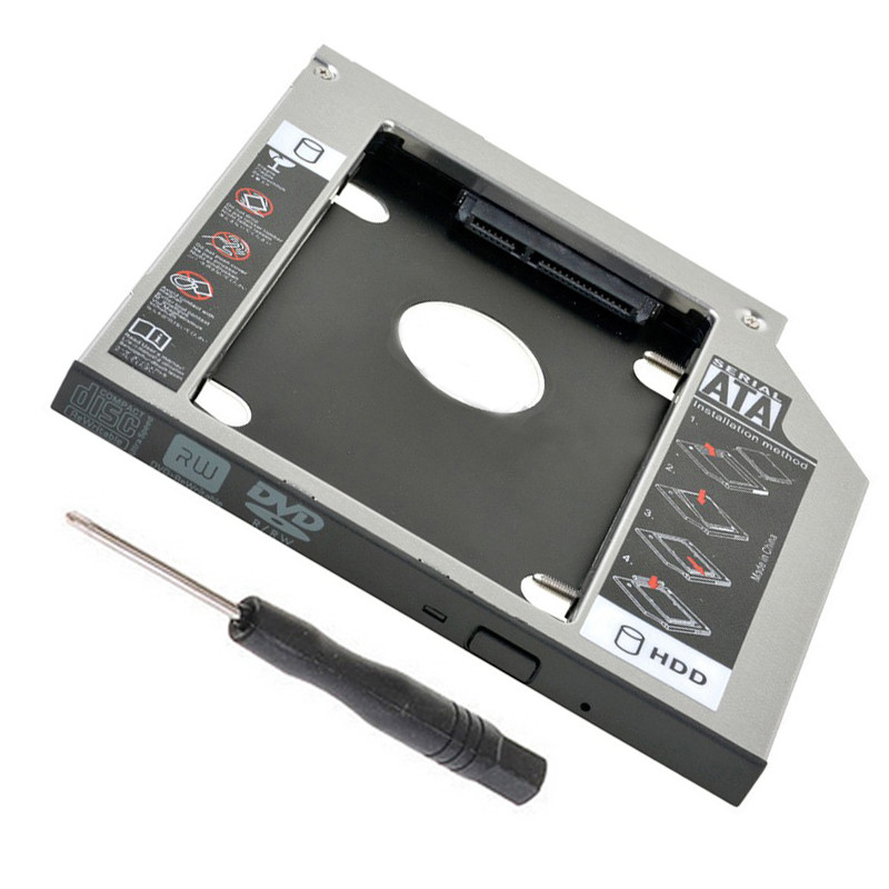 NEW 12.7mm SATA 2nd SSD HDD Caddy for HP EliteBook 6930p 8440p 8530p 8540p 8730W 8560p 8760p Hard Di