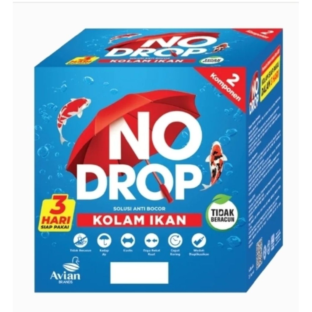 SEMEN CAT KOLAM IKAN KOI NODROP NO DROP  2.5KG