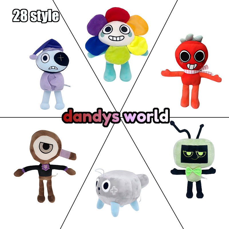Dandy’s World Plush Toy Cocoa Tisha Yatta Coal looey Dandys World Games Stuffed Dolls Birthday Gift 