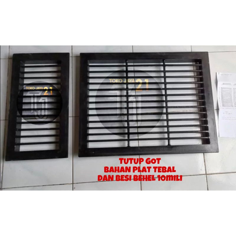 Tutup Got Selokan Besi Cor Ukuran Custom