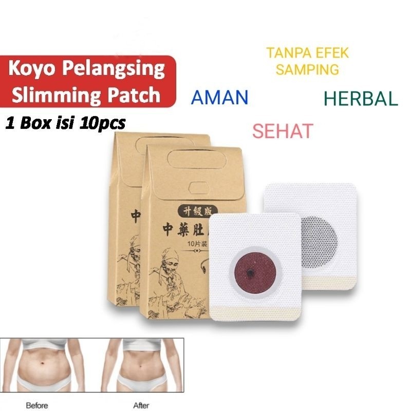 Koyo Ajaib Pelangsing Slimming Patch Koyok Magnet Pembakar Lemak Diet Melangsingkan Tubuh Koyo Pelan