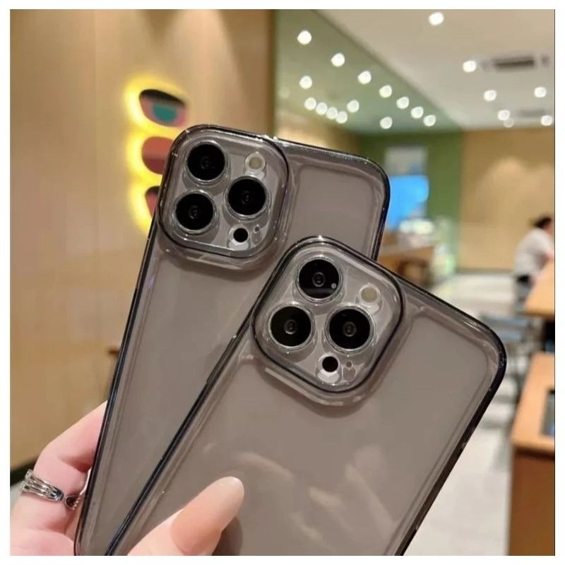 SOFTCASE CLEAR BLAKC SPACE TPU INFINIX SMART 5 6 7 8 HOT 20i  HOT 30 PLAY 30 PRO HOT 10 HOT 10S HOT 