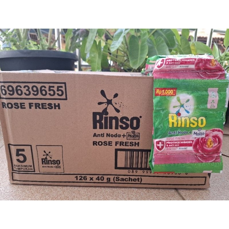 Rinso Bubuk 40 Gr Renceng 1 Dus isi 126 Pcs