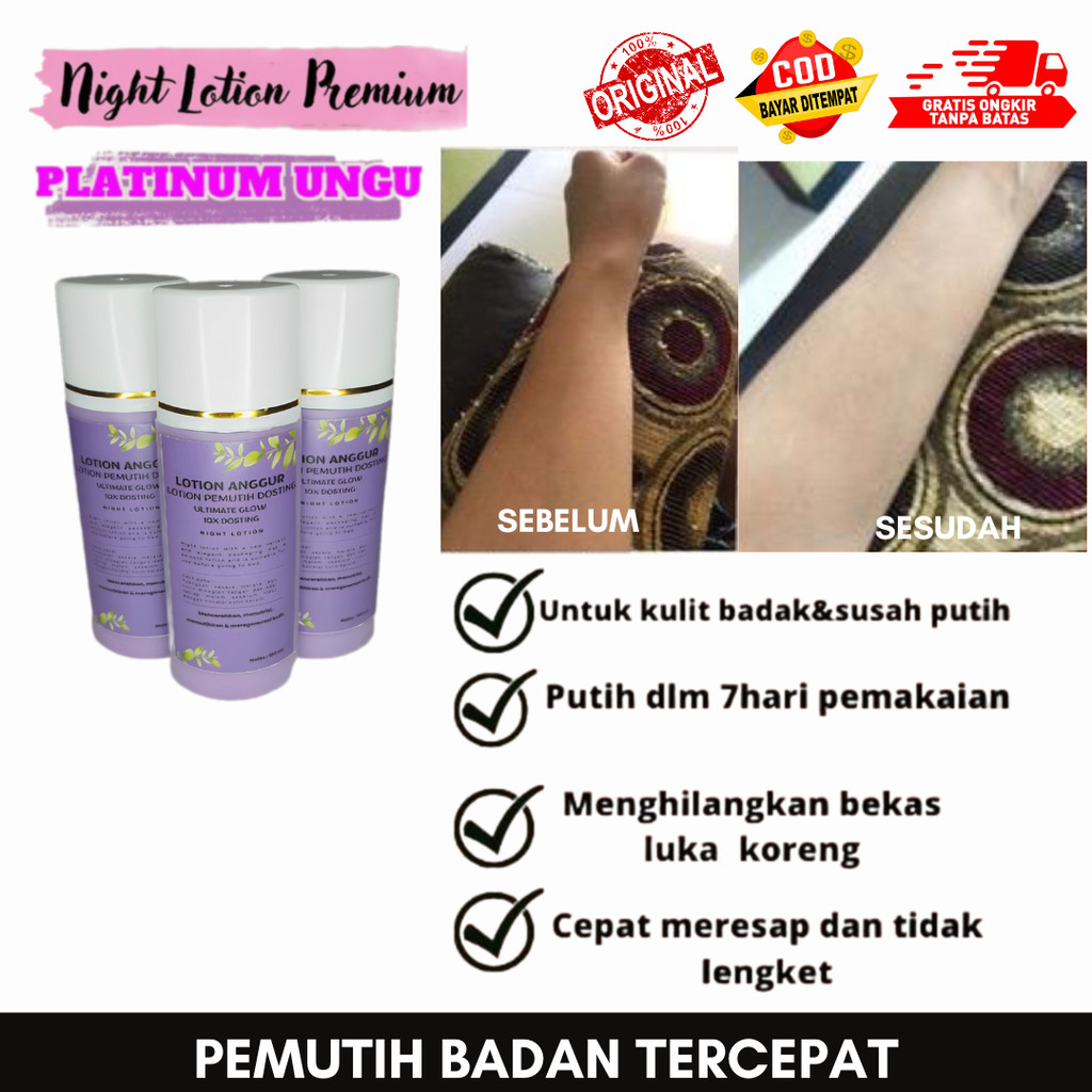 [ PROMO ] LOTION PEMUTIH BADAN GLOWING - BODY SERUM LOTION MEMUTIHKAN PERMANEN ORIGINAL CEPAT DALAM 