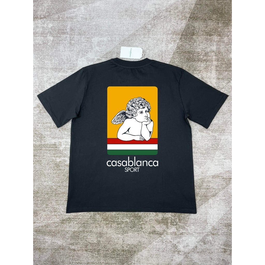 ATASAN PRIA BAJU KAOS Ready Stock Ancient 25 Casablanca Classic logo Casual Couple Printed T-Shirt S